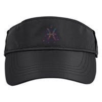 Pisces Floral Zodiac Adult Drive Performance Visor