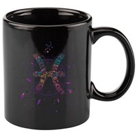 Pisces Floral Zodiac 11oz C Handle Ceramic Mug