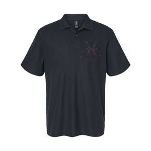 Pisces Floral Zodiac Softstyle Adult Sport Polo