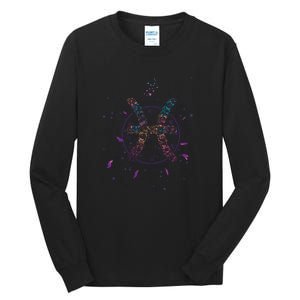 Pisces Floral Zodiac Tall Long Sleeve T-Shirt