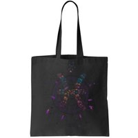 Pisces Floral Zodiac Tote Bag