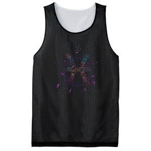 Pisces Floral Zodiac Mesh Reversible Basketball Jersey Tank