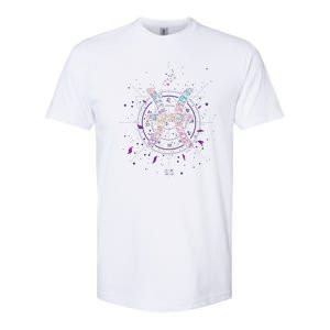 Pisces Floral Zodiac Softstyle CVC T-Shirt