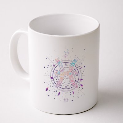 Pisces Floral Zodiac Coffee Mug