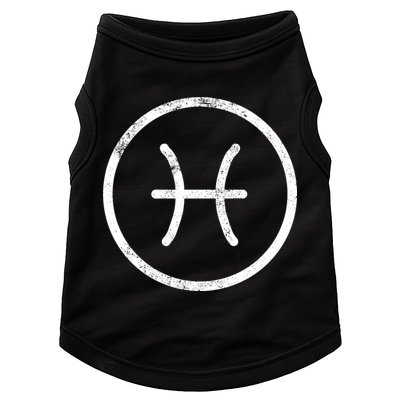 Pisces Sign Logo  Doggie Tank