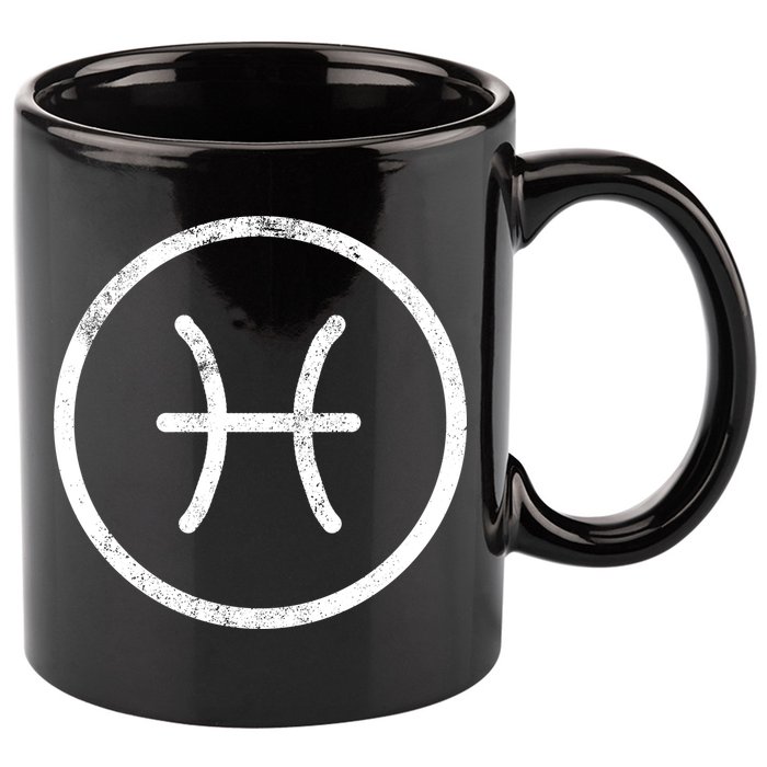 Pisces Sign Logo  11oz C Handle Ceramic Mug