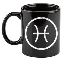 Pisces Sign Logo  11oz C Handle Ceramic Mug