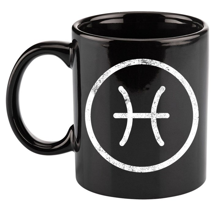 Pisces Sign Logo  11oz C Handle Ceramic Mug
