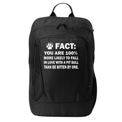 Pit Bull Funny Fact City Backpack