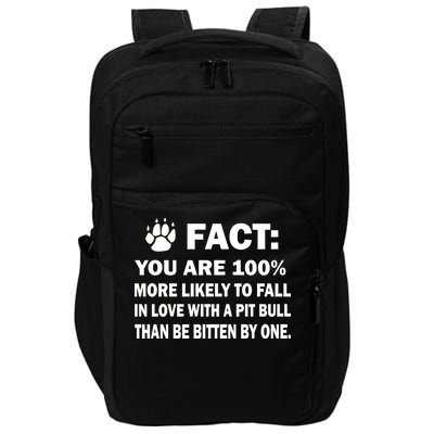 Pit Bull Funny Fact Impact Tech Backpack