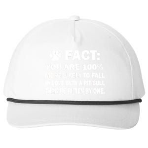 Pit Bull Funny Fact Snapback Five-Panel Rope Hat