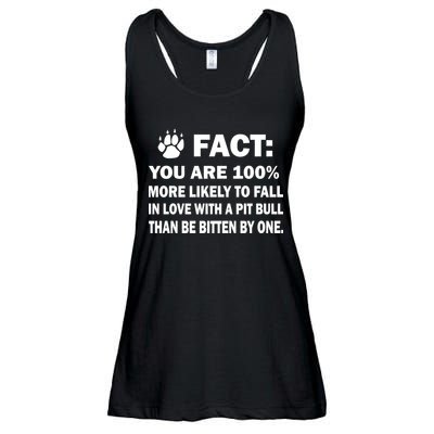 Pit Bull Funny Fact Ladies Essential Flowy Tank