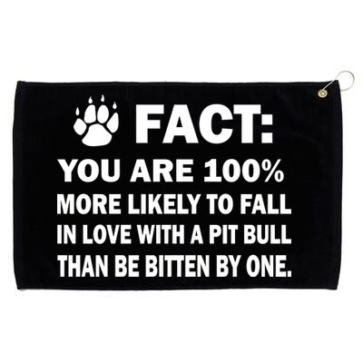 Pit Bull Funny Fact Grommeted Golf Towel