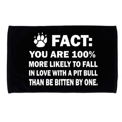 Pit Bull Funny Fact Microfiber Hand Towel