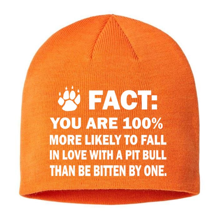 Pit Bull Funny Fact Sustainable Beanie