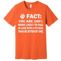 Pit Bull Funny Fact Premium T-Shirt