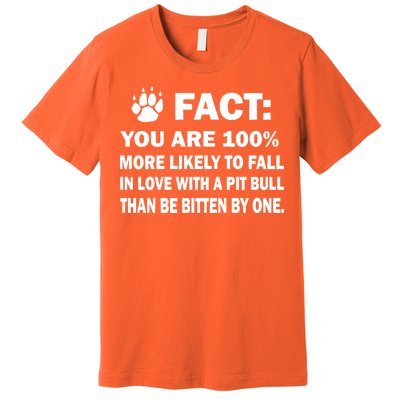 Pit Bull Funny Fact Premium T-Shirt