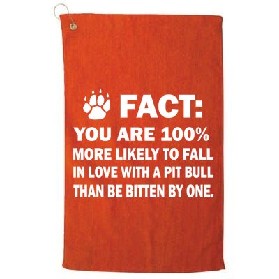 Pit Bull Funny Fact Golf Towel