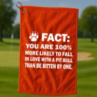 Pit Bull Funny Fact Golf Towel