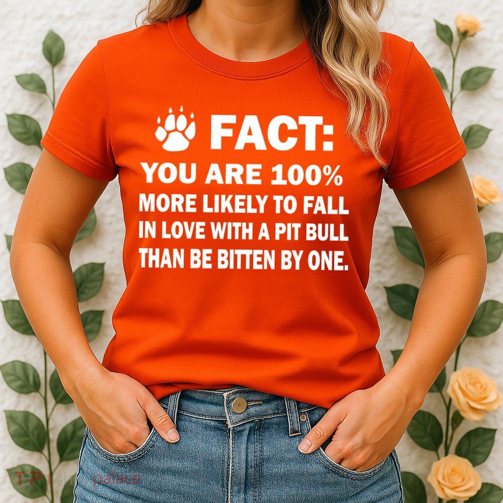 Pit Bull Funny Fact Womens T-Shirt