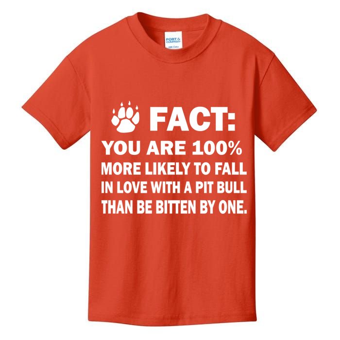 Pit Bull Funny Fact Kids T-Shirt