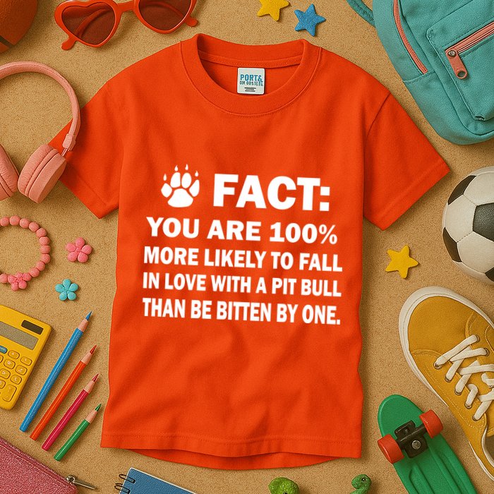 Pit Bull Funny Fact Kids T-Shirt