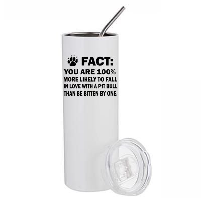 Pit Bull Funny Fact Stainless Steel Tumbler