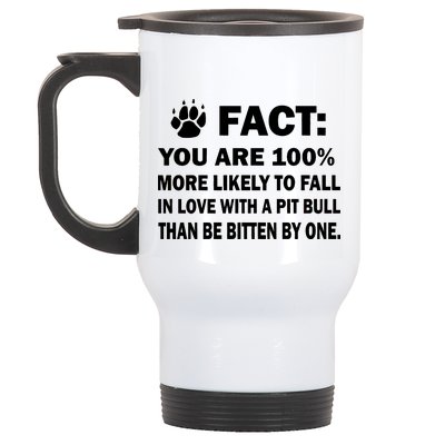 Pit Bull Funny Fact Stainless Steel Travel Mug