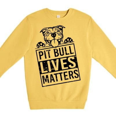 Pit Bull Lives Matters Premium Crewneck Sweatshirt