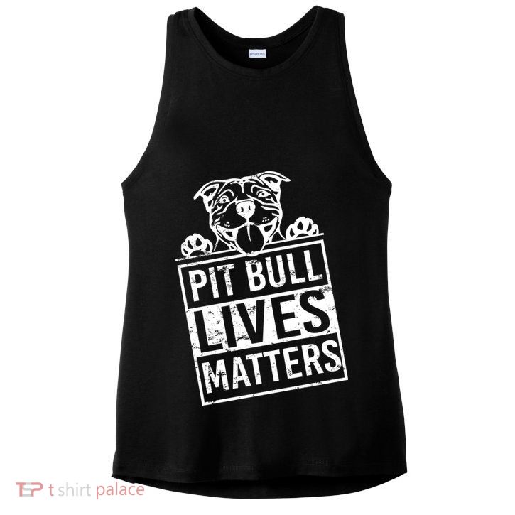 Pit Bull Lives Matters Ladies PosiCharge Tri-Blend Wicking Tank
