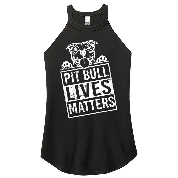 Pit Bull Lives Matters Women's Perfect Tri Rocker Tank
