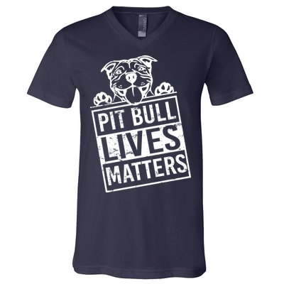 Pit Bull Lives Matters V-Neck T-Shirt