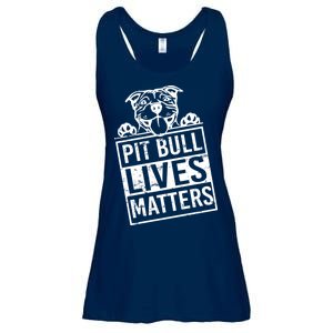 Pit Bull Lives Matters Ladies Essential Flowy Tank