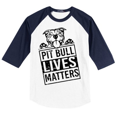 Pit Bull Lives Matters Baseball Sleeve Shirt