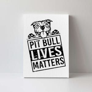 Pit Bull Lives Matters Canvas