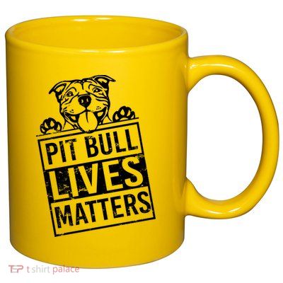 Pit Bull Lives Matters 11oz C Handle Ceramic Mug