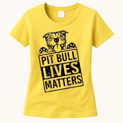 Pit Bull Lives Matters Womens T-Shirt