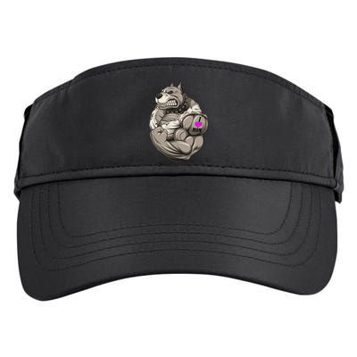 Pit Bull Loves Mom Adult Drive Performance Visor