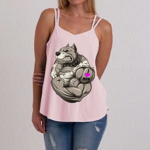 Pit Bull Loves Mom Women's Strappy Tank