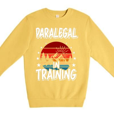 Paralegal In Training Future Paralegal Premium Crewneck Sweatshirt