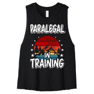 Paralegal In Training Future Paralegal Women's Racerback Cropped Tank