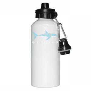 Plastic Is The Real Killer Shark Plastic Pollution Gift Aluminum Water Bottle