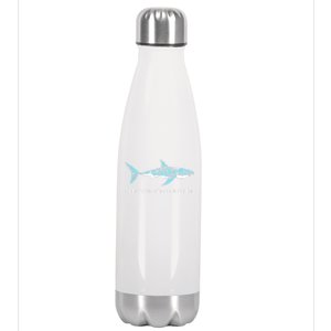 Plastic Is The Real Killer Shark Plastic Pollution Gift Stainless Steel Insulated Water Bottle