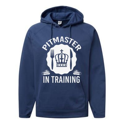 Pitmaster In Training Bbq Enthusiast Design Performance Fleece Hoodie