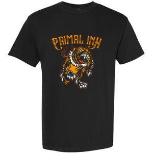 Primal Ink Tattoo Lovers Fierce Tiger Gift Garment-Dyed Heavyweight T-Shirt