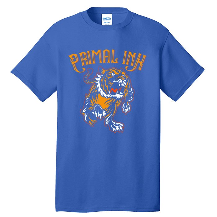 Primal Ink Tattoo Lovers Fierce Tiger Gift Tall T-Shirt