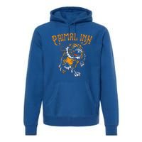 Primal Ink Tattoo Lovers Fierce Tiger Gift Premium Hoodie