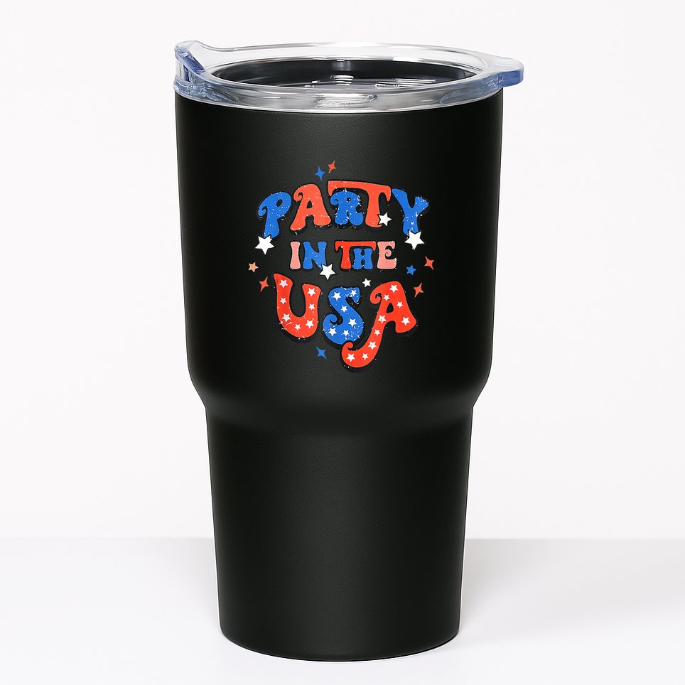 Party In The USA 4th Of July Independence Day USA Vintage Tumbler