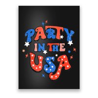 Party In The USA 4th Of July Independence Day USA Vintage Poster