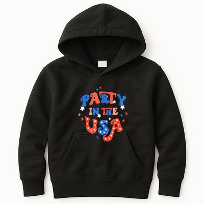 Party In The USA 4th Of July Independence Day USA Vintage Kids Hoodie